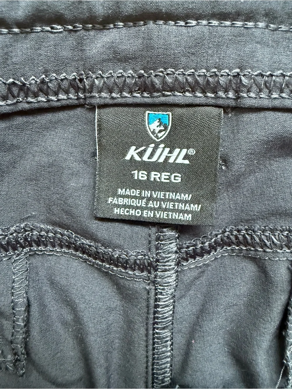 Kuhl Pants Freeflex Roll-Up Women's 16 Reg Gray Hiking Climbing Outdoors 6326